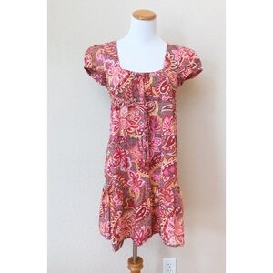 Ann Taylor Loft vintage Y2K floral and paisley print babydoll dress